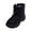 Black, variant on BFHHYA Boys Girls Snow Boots Kids Fleece-Lined Water-Resistant Outdoor Warm Boots Zip-Up Anti-Slip Cold Weather Shoes for Winter School Runs(7-14Y)