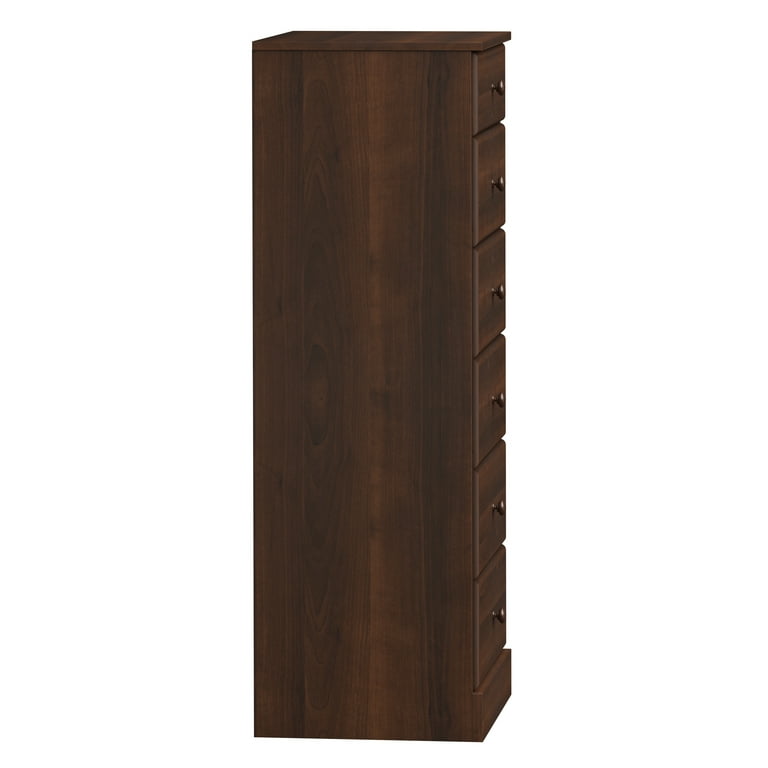 Prepac Astrid 6-Drawer High Dresser, Rich Espresso, Tall Chest