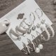 thumbnail image 1 of Conjunto de pendientes de perlas sintéticas, conjunto de 9 piezas para pendientes femeninas Zefei Wu 9024735048961, 1 of 5