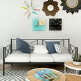 thumbnail image 3 of Gymax Twin Size  Metal Daybed Frame Multifunctional Platform Bed Stable Steel Slats, 3 of 9
