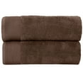 thumbnail image 1 of Fabstyles Super Soft Bath Sheets 2 Piece Set, Extra Large Bath towels, Chocolate, 1 of 2