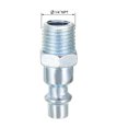thumbnail image 2 of Conector rápido Uxcell Acoplador macho NPT de 1/4 de pulgada 10Pack, 2 of 5