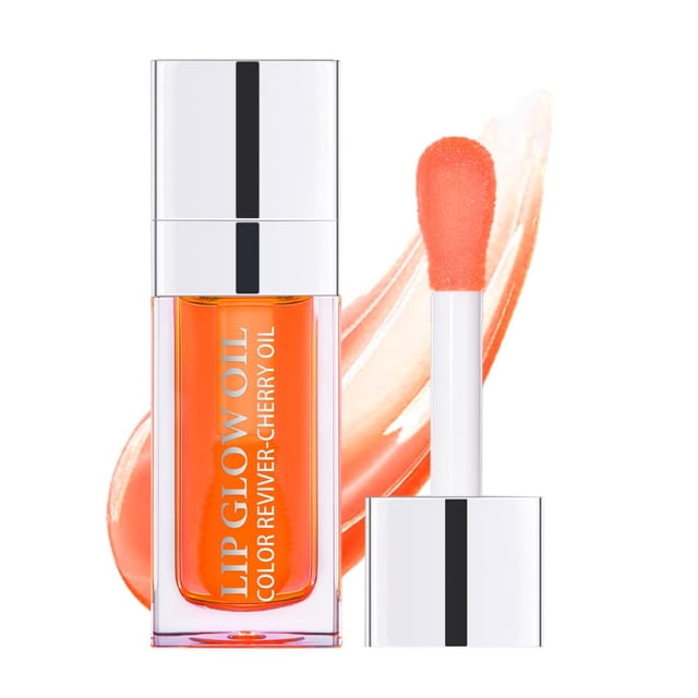Aceite hidratante para brillo de labios, brillo de labios hidratante, brillo de aceite de labios, bálsamo labial hidratante transparente, brillo de labios natural, brillo de labios que hace que los la