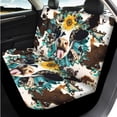 thumbnail image 3 of Uorisanigo Car Seat Covers Full Set with Funny Aztec Cow Print Steering Wheel Cover Car Seat Belt Covers Center Console Cover Head Rest Protector Universal for Auto Truck Van SUV, 14 Pieces, 3 of 6