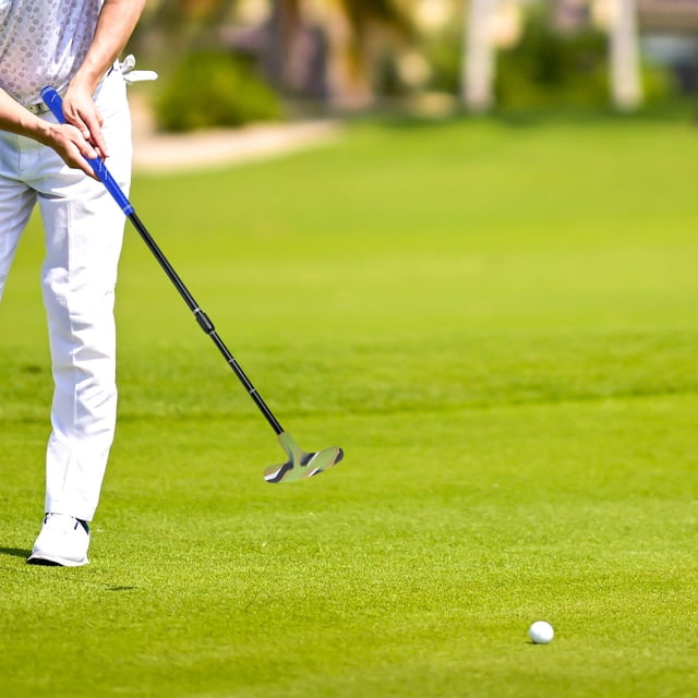 Golf Golf Entrenamiento de golf derecha o zurda Ajuste de mano de mano Retenible Golf Putt Pitting para niños Mujeres Hombres adolescentes azul