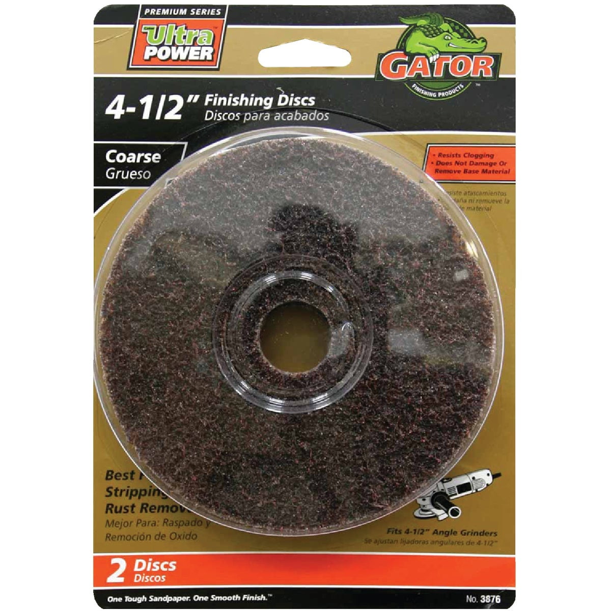 Gator 4-1/2 In. Coarse Fiber Disc (2-Pack) 3876