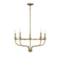 thumbnail image 2 of Trade Winds Lighting 5-Light Chandelier In Natural Brass, 2 of 7