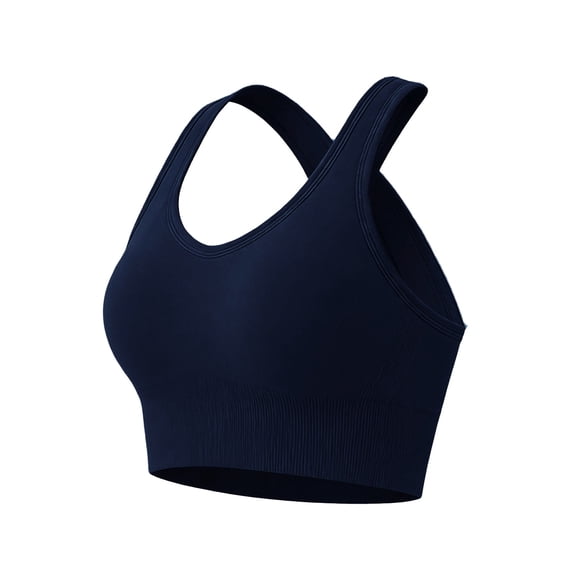 WHEANG Sports Bras for Women Plus Size Wirefree High Impact Crisscross Back Sports Bra Adjustable Hook‑and‑Eye Workout Bra for Yoga Fitness Gym Running Size L Gray