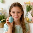 thumbnail image 2 of 1PCSCute Handmade Knitted Easter Egg Decoration DIYKnitting PastelEggs CrochetMini Table Ornaments Spring Easter Centerpieces Easter Egg Decoration Easter Tiered Tray Decor Spring Home Party Decor, 2 of 5