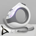 thumbnail image 4 of Handsfree Dog Leash Led Dog Leash Retractable Dog Leash with Flashlight Rechargeable 118in Round Handle Dog Leash with Lock Ergonomic Breathing Light Dog Leashes, 4 of 7