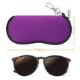 thumbnail image 3 of Fintie Eyeglasses Sunglasses Case with Carabiner Hook, Ultra Light Portable Anti-scratch Soft Travel Bag, 3 of 7