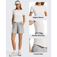 thumbnail image 6 of G4Free Women's Cropped Workout Tops Crewneck Short Sleeve T-Shirt Relaxed Fit Casual Athletic Waist Length Tees, 6 of 8