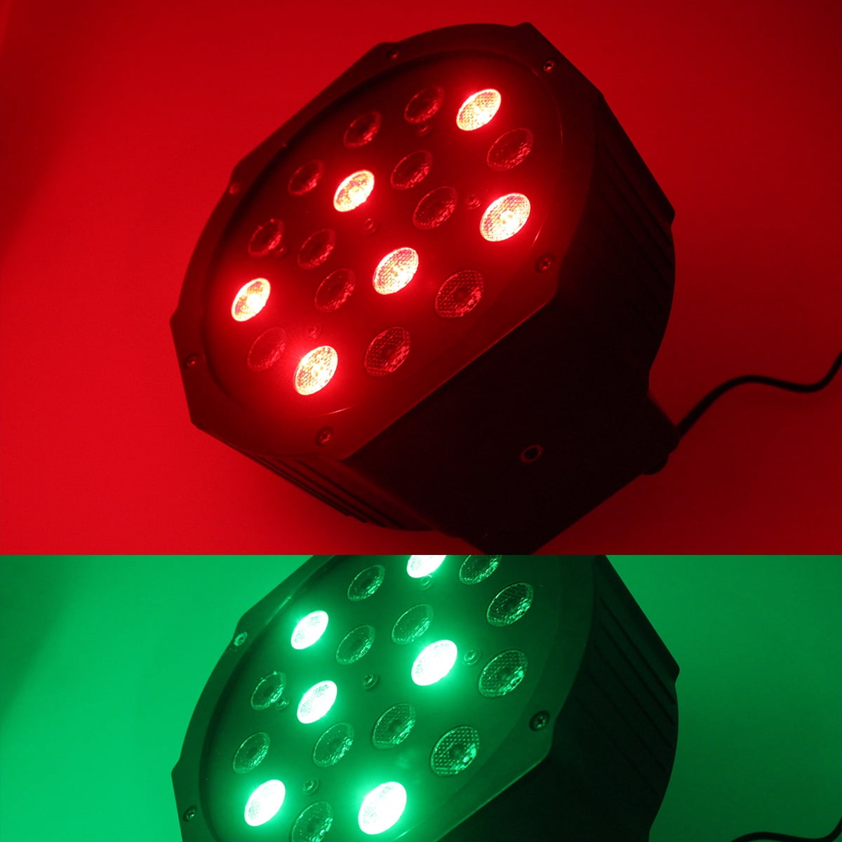 20Pcs 18LED RGB Polypropylene Par Lighting Suitable For DJ Disco Party Stage Dance Studio Performance