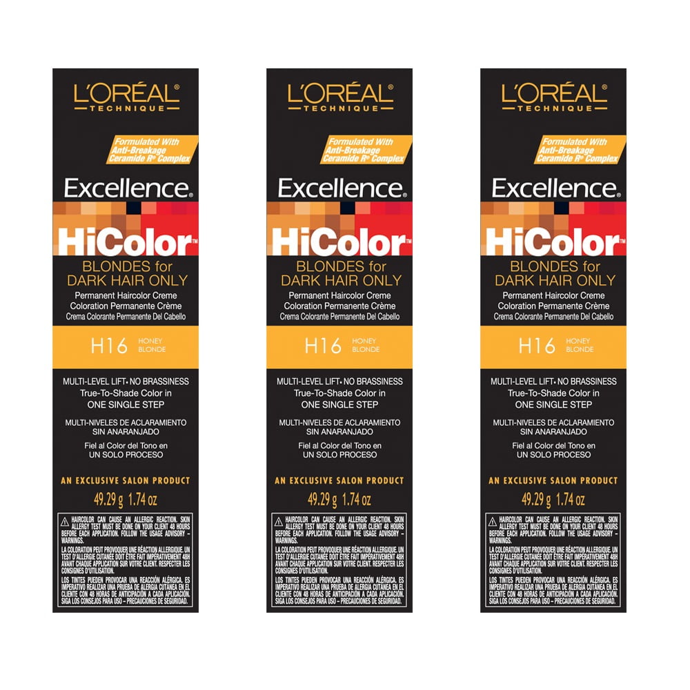 L'Oreal Excellence HiColor H16 Honey Blonde Permanent Color HC05124 (3