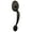 Tuscan Bronze Finish, variant on Brink's Passage Door Handleset, Interior Ball Doorknob, Satin Nickel Finish