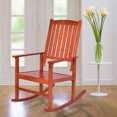 thumbnail image 2 of Set of 2 Wood Rocking Chair Porch Rocker Indoor Outdoor Patio Deck Furniture, 2 of 9
