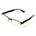 thumbnail image 2 of 3 Pairs Lightweight Rectangular Unisex Readers with Spring Hinge - Clear Blue Black Reading Glasses - Spring Hinge 2.75, 2 of 3