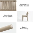 thumbnail image 2 of Avaloomia Home Outdoor Stacking Dining Chairs Set of 4, Plastic Patio Dining Chairs, All Weather No Assembly Outdoor Patio Chairs Armless & Anti-Slip for Garden Porch Deck Backyard, Taupe, 2 of 9