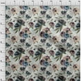 thumbnail image 3 of oneOone Polyester Spandex Off White Fabric Flower Sewing Craft Projects Fabric Prints By Yard 56 Inch Wide, 3 of 4