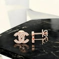 thumbnail image 3 of KEEVA JEWELS 0.25 Carat Moissanite X Stud Earring for Women Made in Rose Gold Plated Silver, 3 of 6