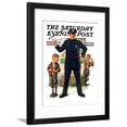 thumbnail image 1 of Policeman and Boy with Slingshot, Saturday Evening Post Cover, March 15, 1930 Framed Print Wall Art by Frederic Stanley Sold by Art.Com, 1 of 5
