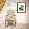 thumbnail image 3 of Urban Epiphany 26x32 Gold Ornate Wood Framed with Double Matting Museum Art Print Titled - Abstract Teal 1, 3 of 4