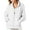 White, variant on LEAVINGSUO Winter Coats for Women Womens Tops Plus Women's Loose Pure Color Long Sleeve Casual Zipper Tops Blouse with Pocket Sweatshirt Jackets