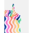 thumbnail image 2 of Wonder Nation Baby and Toddler Girls Tankini Swimsuit Set, 2 Piece, Sizes 12M-5T, 2 of 3