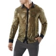 thumbnail image 3 of Ana Mens Sparkly Sequins Party Dance Shirts Retro 70s Disco Nightclub Shirt Tops, 3 of 9