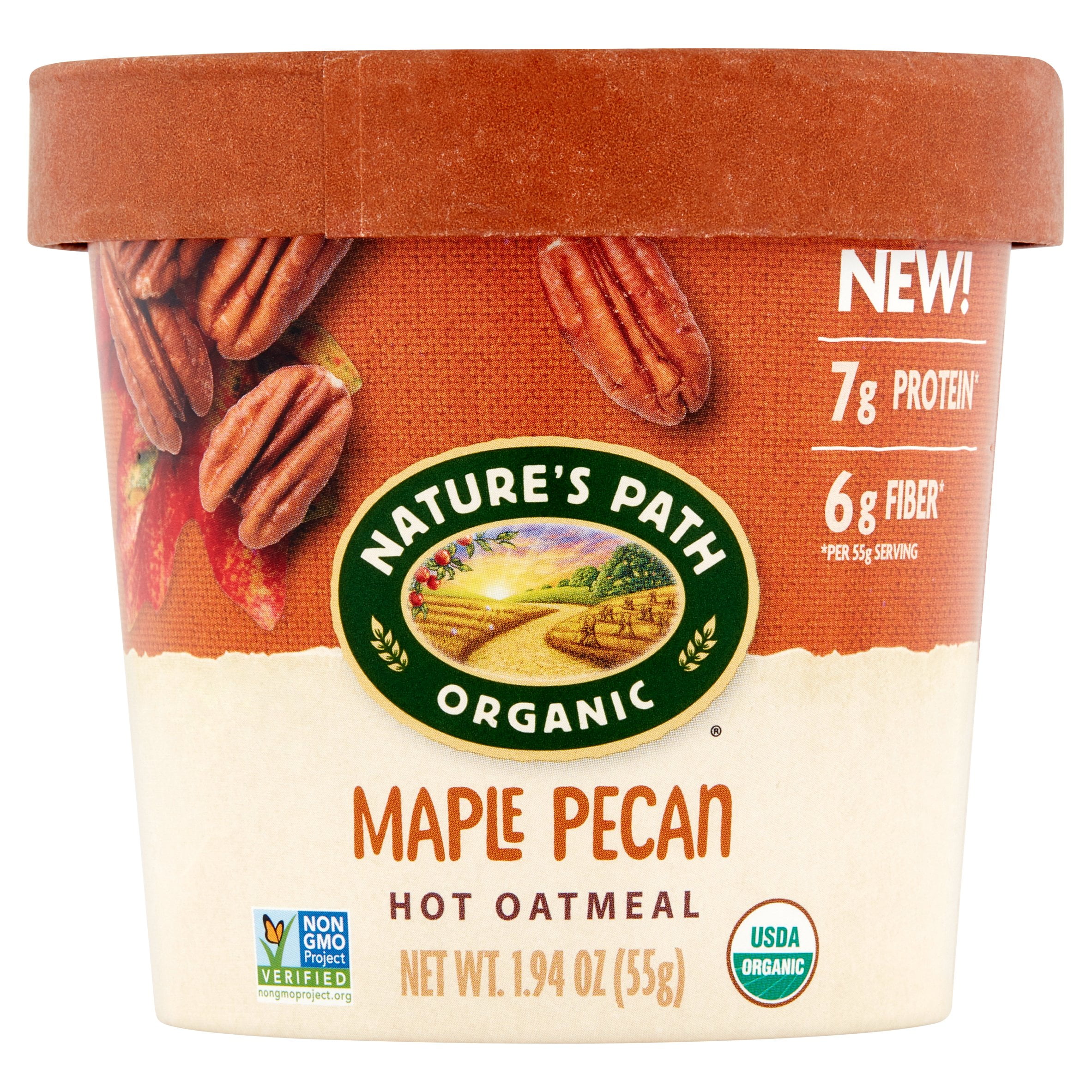 Nature's Path Oatmeal Cup Mple Pecan,1.94 Oz (Pack Of 12)