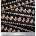 thumbnail image 3 of Soimoi Poly Georgette Fabric Circle & Bird Kids Print Sewing Fabric Yard 52 Inch Wide, 3 of 3
