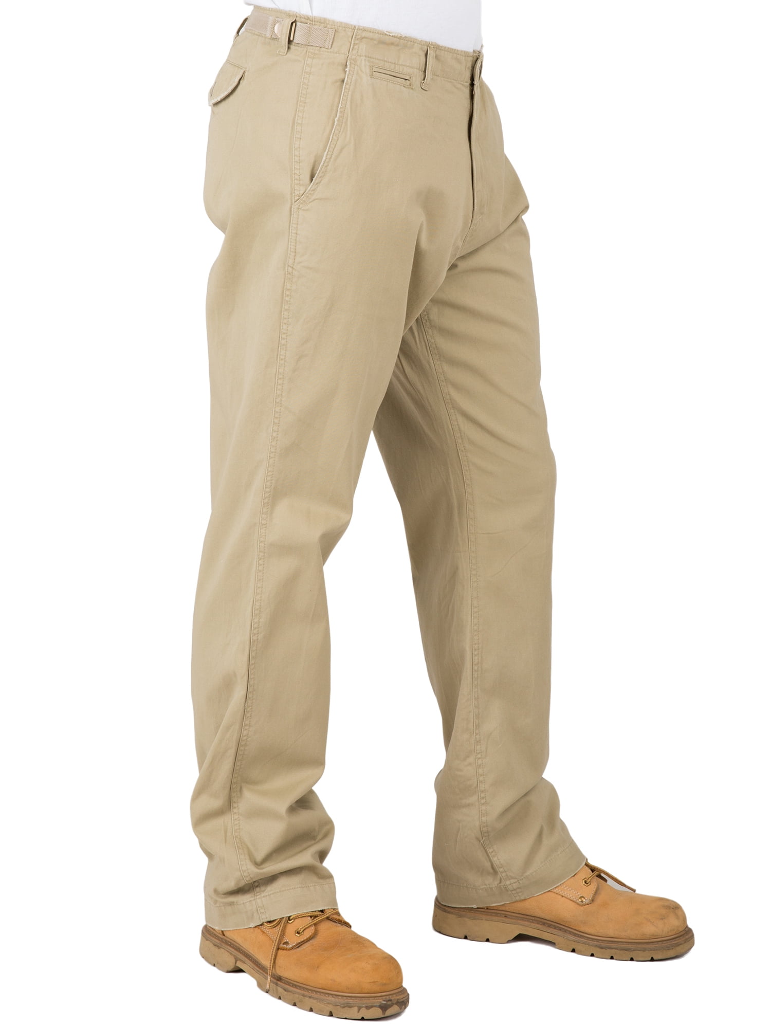 mens khaki pants with back flap pockets