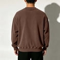 thumbnail image 7 of Squevariel Boys and Girls Long Sleeves Sweatshirt Corduroy Solid Color Round Neck Sweatshirts Casual Loose Pullover Top for 1-14Y, 7 of 7
