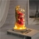 thumbnail image 3 of Lámpara de flores encantadas, girasol artificial en cúpula de cristal, lámpara de flores LED para el día de San Valentín, día de la madre Xemadio HMHZ309-4, 3 of 5