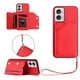 thumbnail image 1 of For Motorola Edge 50 Fusion 5G Case Card Holder Kickstand Skin-Touch Phone Cover with Wrist Strap -, 1 of 5