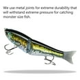 thumbnail image 4 of Bassdash SwimShad Glide Baits Jointed Swimbait Bass Pike Salmon Trout Muskie Fishing Lure 7in /62.5g, 4 of 7