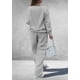 thumbnail image 2 of Conjunto de Dos Piezas para Mujer PRETTYGARDEN Sudadera con Cuello en V Gris XXL, 2 of 6