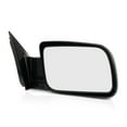 thumbnail image 3 of For GMC C2500 Suburban/K2500 Suburban 1992-1999 Door Mirror Passenger Side | Manual Glass | Non-Heated | Manual Folding | Black | Corner Mount | Non-Towing | Replacement For GM1321140, 3 of 9