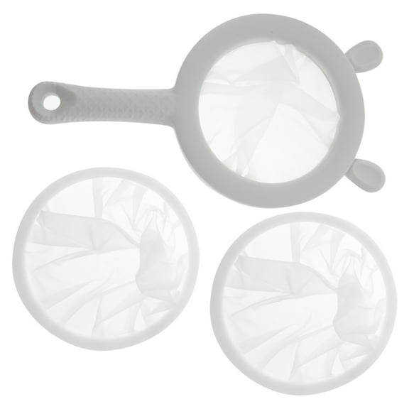 NIAIZEK Ultra Fine Mesh Grey Plastic Kitchen Sifter Strainer for Baking, Cooking, and Food Filtering