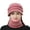 Solid Color, variant on 2Pcs/Set Womens Winter Beanie Hat Scarf, Fleece Lining Warm Knitted Beanie Scarf Hats Cap with Visor