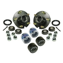 Trailer Hub Assemblies With Chrome Bearing Buddies and Bras - 1-1/16 Inch I.D. Bearings