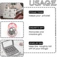thumbnail image 5 of 6 Pieces Small Heart Shaped Padlocks, Antique Padlocks, Metal Mini Locks with Key, 5 of 5