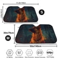 thumbnail image 3 of Kdxio Candle Shepherd Dog Print Windshield Sun Shade,UV Rays and Sun Heat Protection,Sunshade for Car Windshield,Car Shade Front Windshield - Small, 3 of 5
