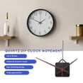 thumbnail image 5 of Mecanismo de Reloj de Pared de Eje de 4 Piezas Mecanismo con 4 Tipos de Manecillas de Madera de Nogal de 12 Pulgadas, Piezas de Repuesto de Reloj de Cuarzo, 5 of 5