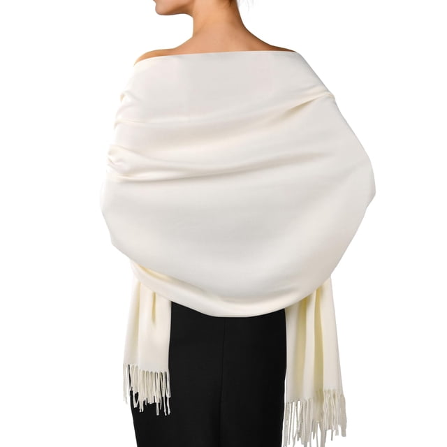 Mantón de pashmina FURTALK, grande, suave, 65 x 195 cm