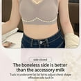 thumbnail image 5 of Jacenvly New Bras for Women Plus Size Wavy Comfort T Shirt Wavy Wireless Bras for Women Smoothing V Neck Womens Bras Quick Drying Women Bras Plus Size, 5 of 9