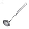 thumbnail image 1 of Cucharón de sopa sin olor de alta resistencia a la temperatura 304, 1 of 10