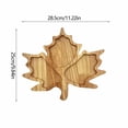 thumbnail image 3 of Thanksgiving Maple Leaf Wooden Divided Serving Tray for Snacks, Nuts and Desserts – Fall Themed 3 Compartment Wood Platter for Parties, Gatherings and Home Kitchen Decor, 3 of 6