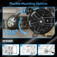 thumbnail image 3 of Relhost Retractable Air Hose Reel, 50 ft x 3/8 in Hybrid Air Hose Max 300PSI, Heavy Duty Air Compressor Hose Reel with Auto Rewind, Ceiling/Wall Mount for Garage, Workshop, Home Studio, 3 of 8