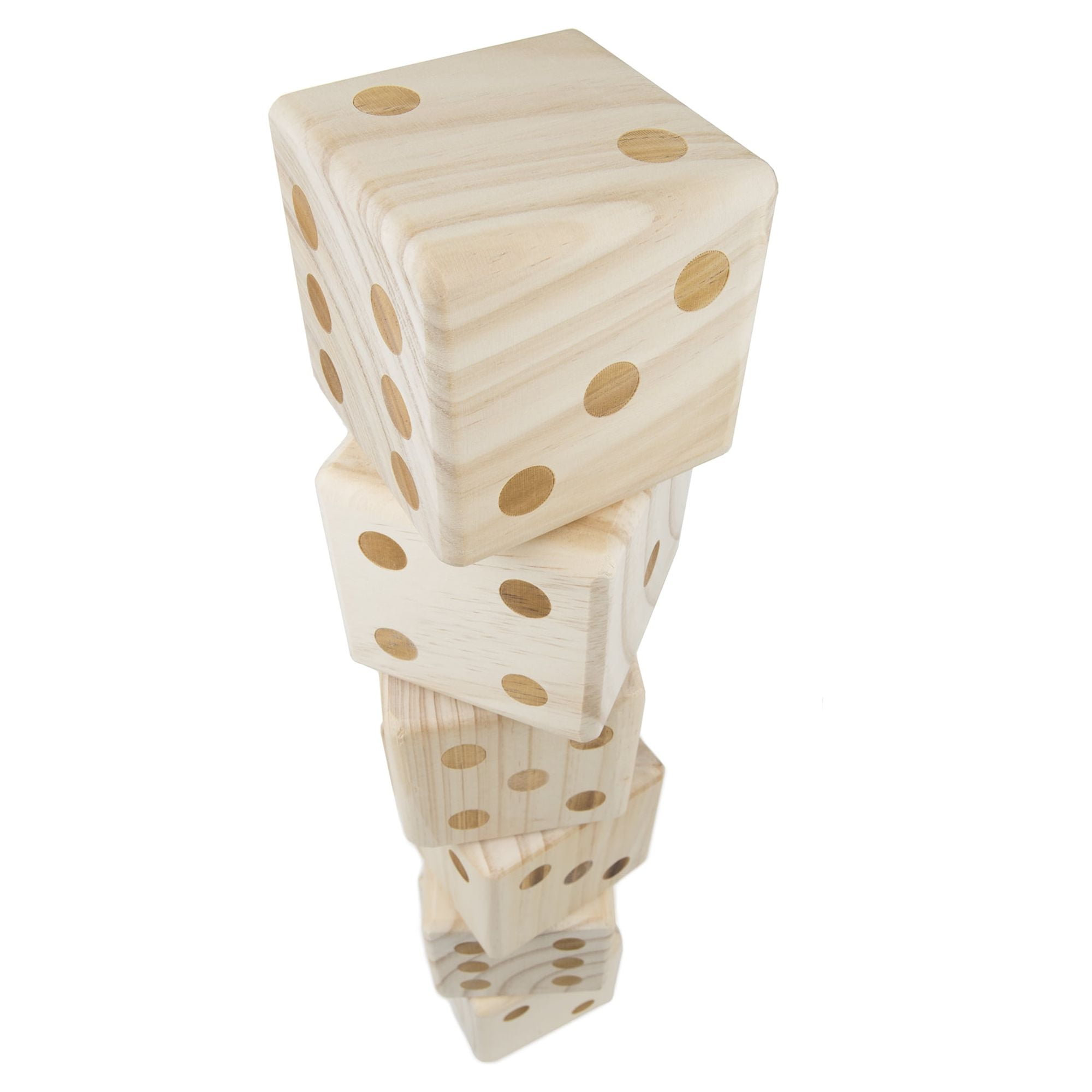 Hey! Play! Giant Wooden Yard Dice Outdoor Lawn Game